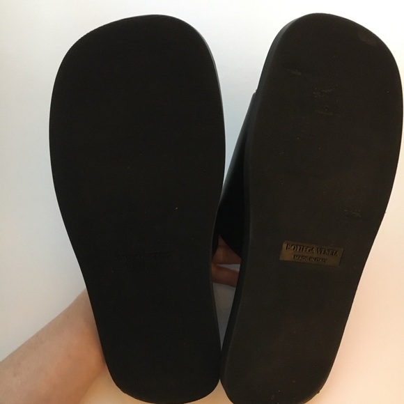 NWOT Bottega Veneta Padded Leather Slides Sandals Size 11 44 Vienna Calf Men New main image 4